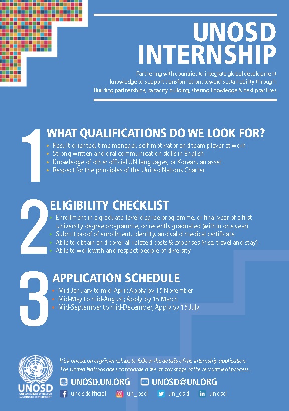 Internships UN Office For Sustainable Development